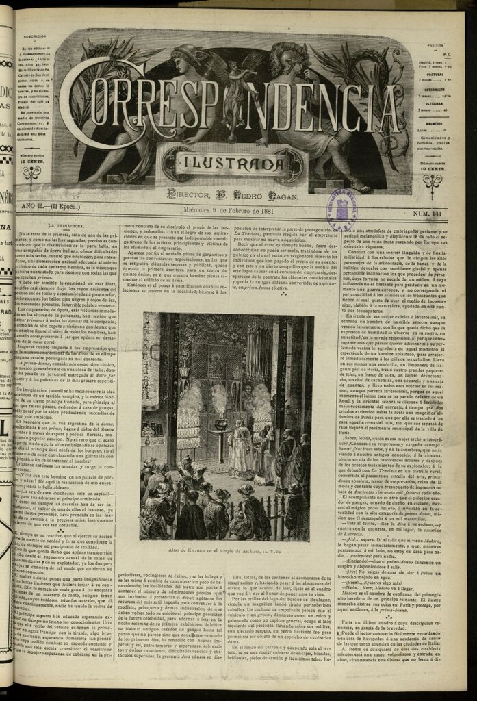 Miniatura de La Correspondencia Ilustrada del 9 de febrero de 1881, nº 141