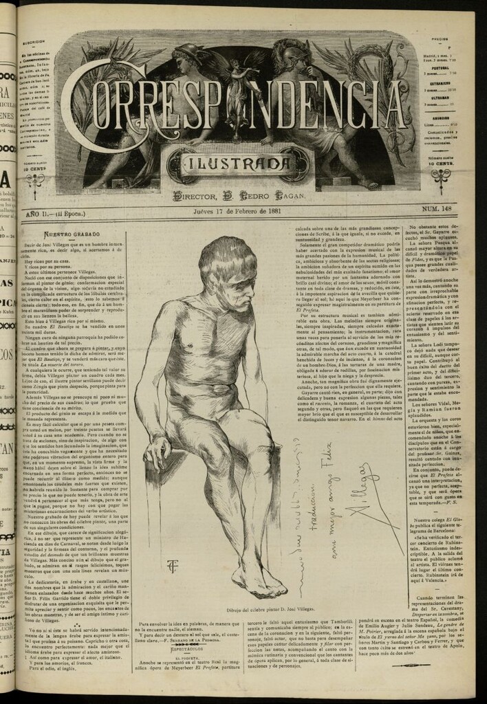 Miniatura de La Correspondencia Ilustrada del 17 de febrero de 1881, nº 148