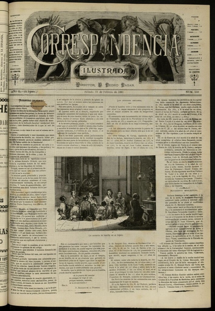 Miniatura de La Correspondencia Ilustrada del 19 de febrero de 1881, nº 150