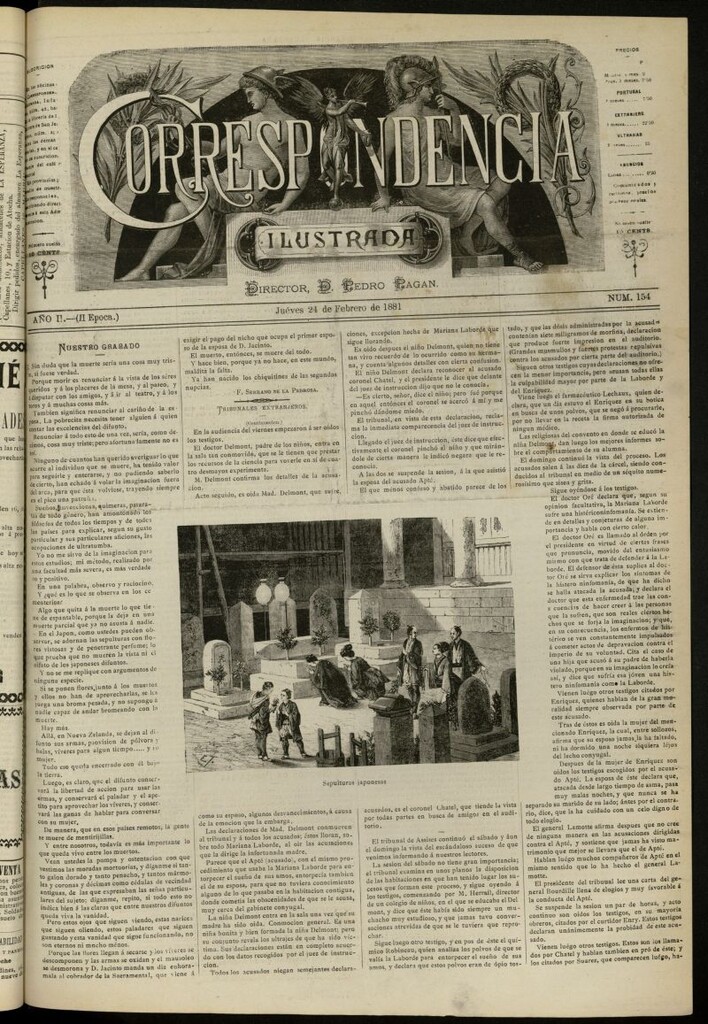Miniatura de La Correspondencia Ilustrada del 24 de febrero de 1881, nº 154