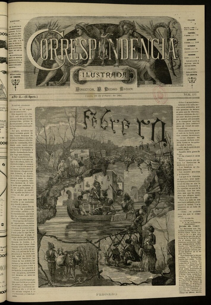 Miniatura de La Correspondencia Ilustrada del 28 de febrero de 1881, nº 157
