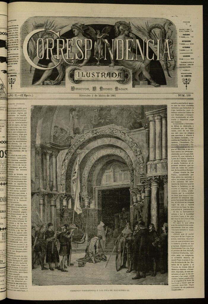 Miniatura de La Correspondencia Ilustrada del 2 de marzo de 1881, nº 159