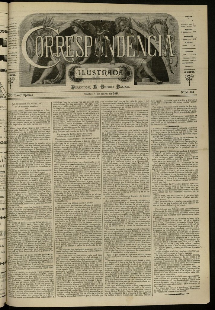 Miniatura de La Correspondencia Ilustrada del 8 de marzo de 1881, nº 164