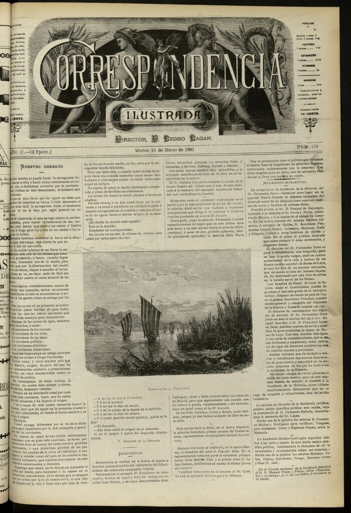 Miniatura de La Correspondencia Ilustrada del 15 de marzo de 1881, nº 170