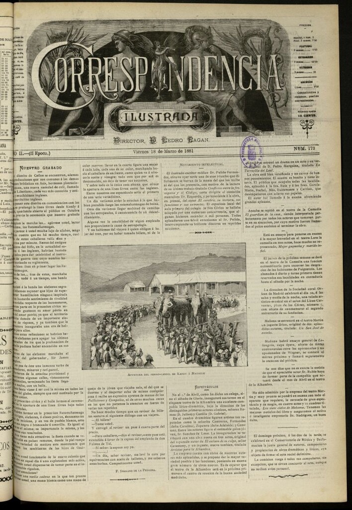 Miniatura de La Correspondencia Ilustrada del 18 de marzo de 1881, nº 173