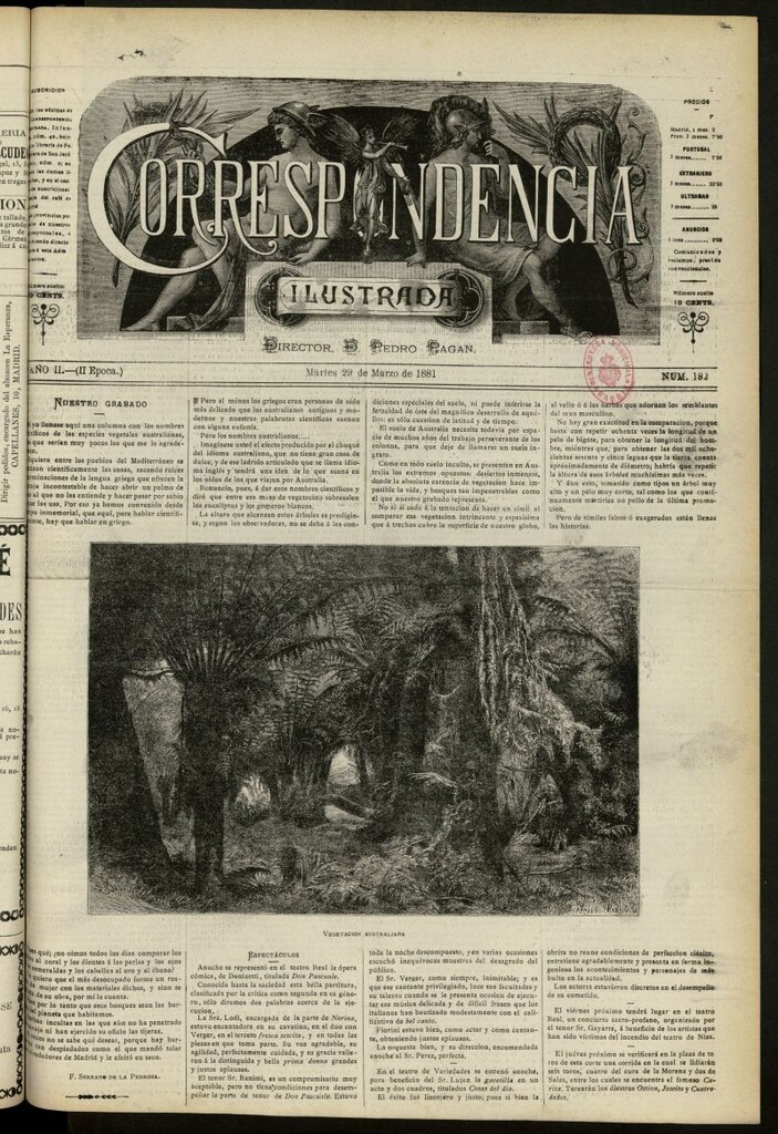 Miniatura de La Correspondencia Ilustrada del 29 de marzo de 1881, nº 182