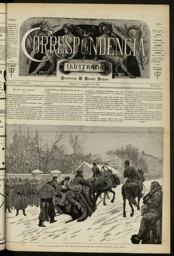 Miniatura de La Correspondencia Ilustrada del 1 de abril de 1881, nº 185