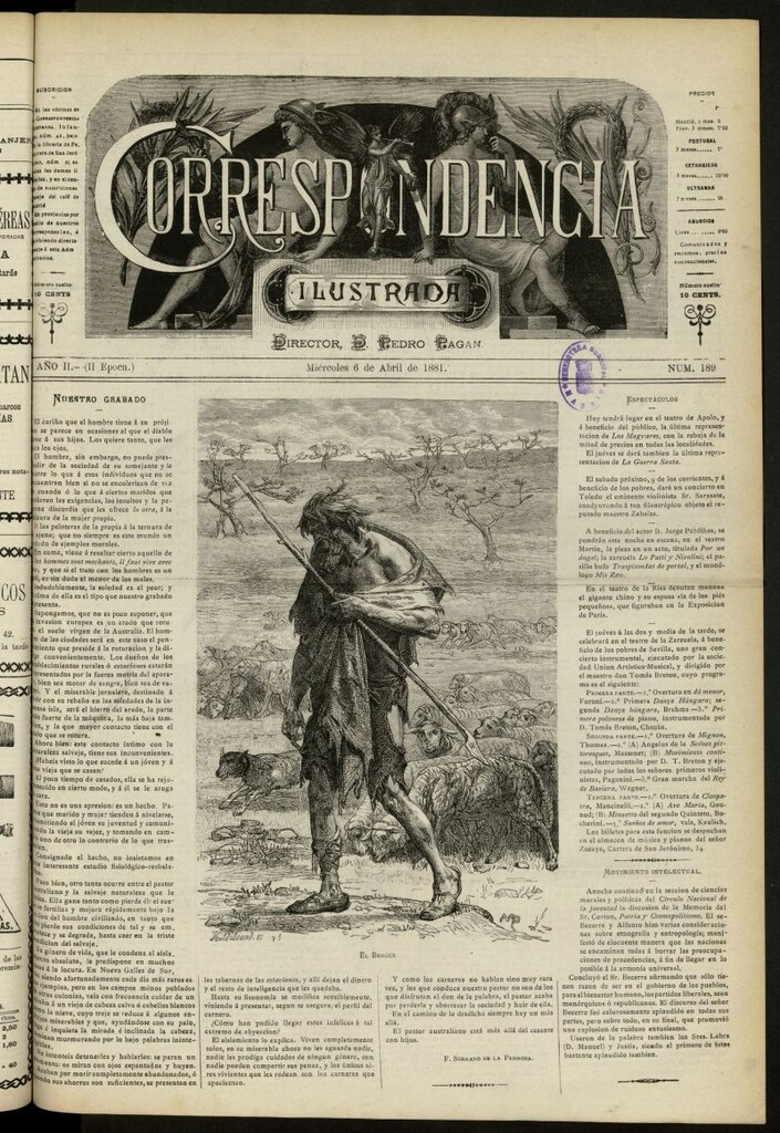 Miniatura de La Correspondencia Ilustrada del 6 de abril de 1881, nº 189