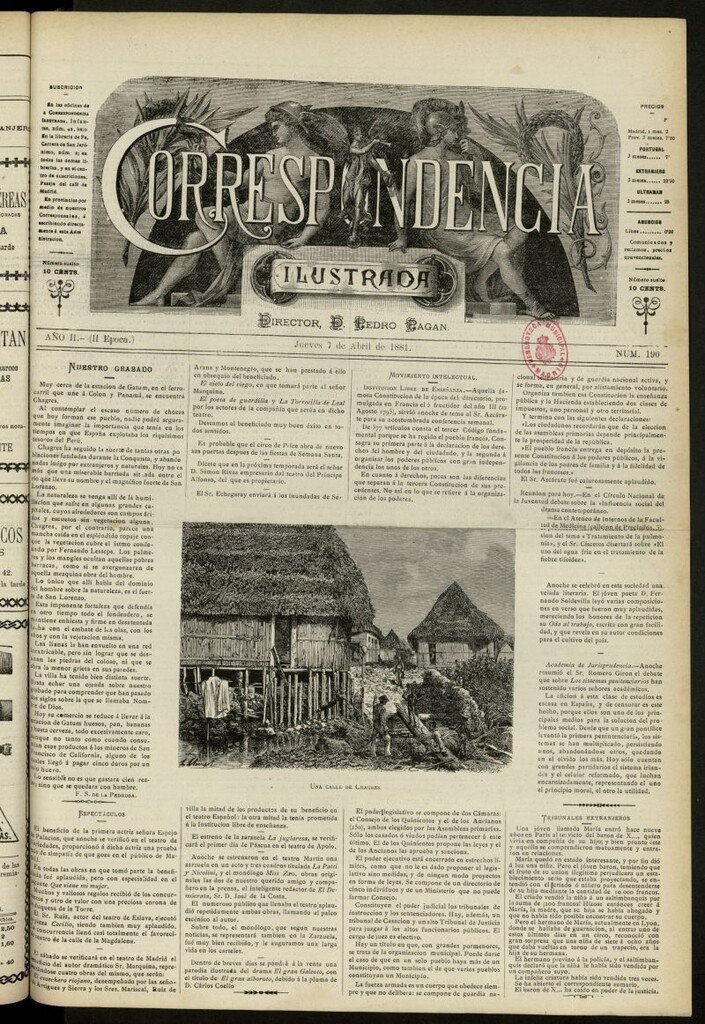 Miniatura de La Correspondencia Ilustrada del 7 de abril de 1881, nº 190