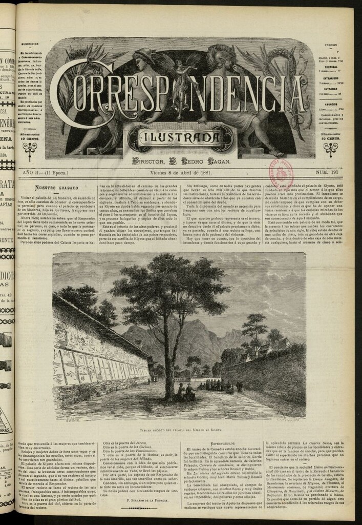 Miniatura de La Correspondencia Ilustrada del 8 de abril de 1881, nº 191