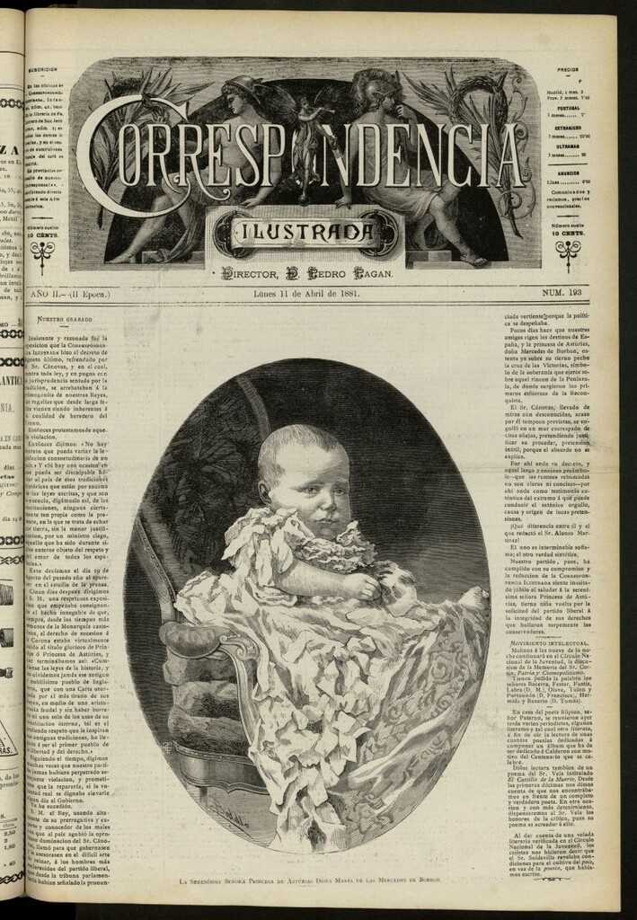 Miniatura de La Correspondencia Ilustrada del 11 de abril de 1881, nº 193