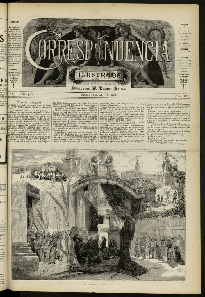 Miniatura de La Correspondencia Ilustrada del 16 de abril de 1881, nº 196