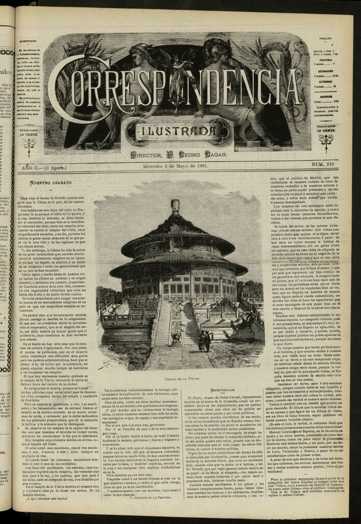 Miniatura de La Correspondencia Ilustrada del 4 de mayo de 1881, nº 210