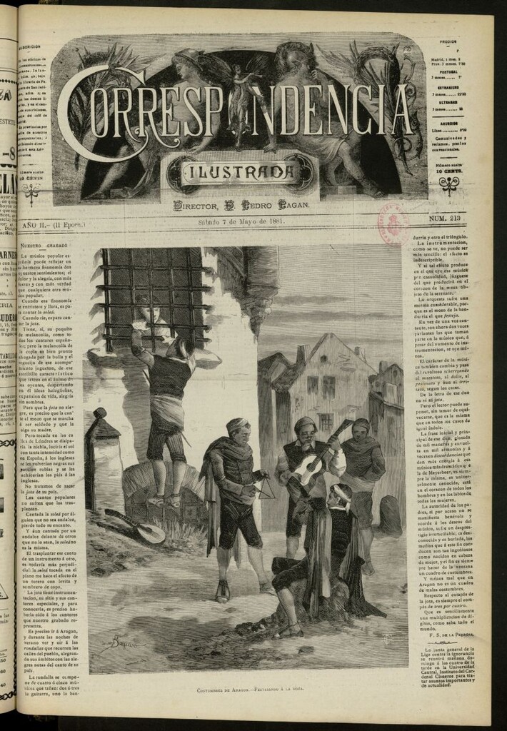 Miniatura de La Correspondencia Ilustrada del 7 de mayo de 1881, nº 213
