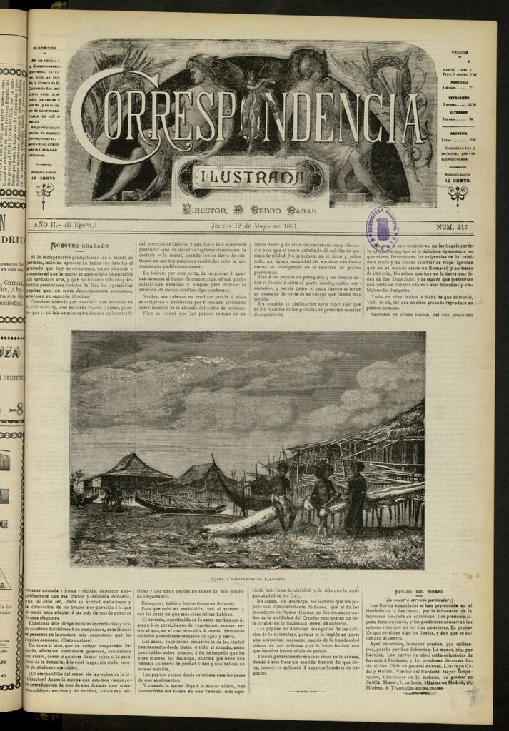 Miniatura de La Correspondencia Ilustrada del 12 de mayo de 1881, nº 217