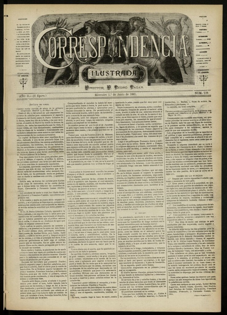 Miniatura de La Correspondencia Ilustrada del 1 de junio de 1881, nº 234
