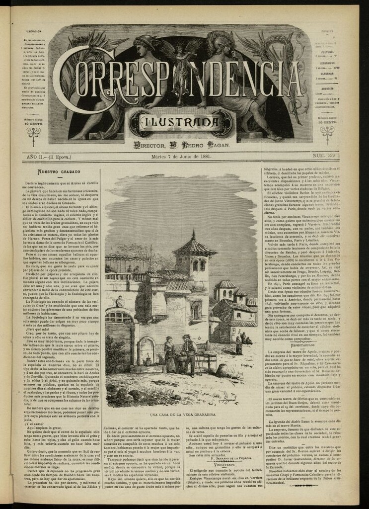 Miniatura de La Correspondencia Ilustrada del 7 de junio de 1881, nº 239