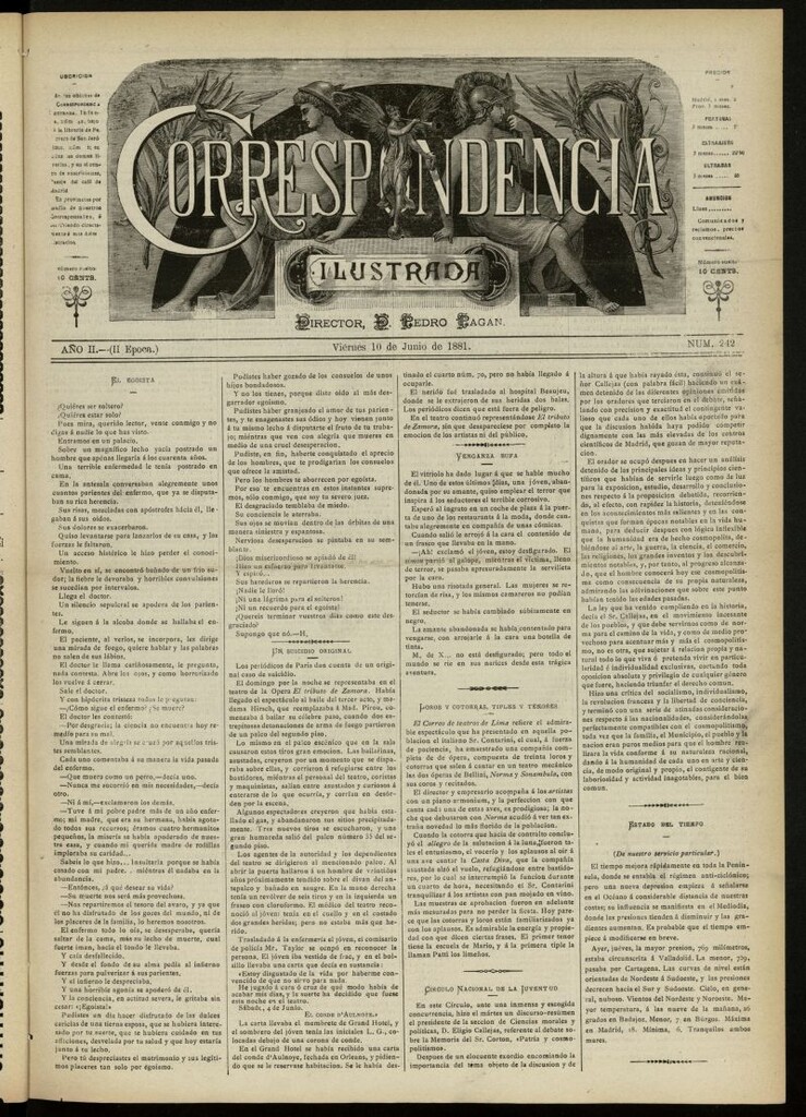 Miniatura de La Correspondencia Ilustrada del 10 de junio de 1881, nº 242