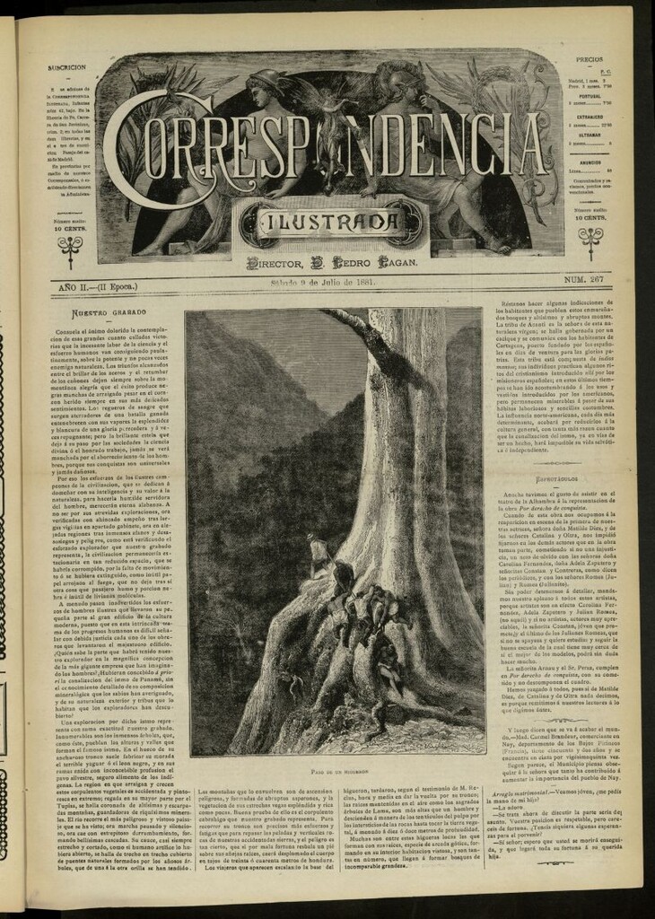 Miniatura de La Correspondencia Ilustrada del 9 de julio de 1881, nº 267