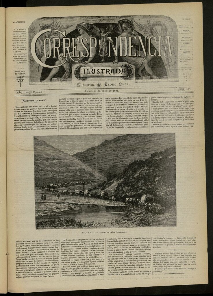 Miniatura de La Correspondencia Ilustrada del 21 de julio de 1881, nº 277