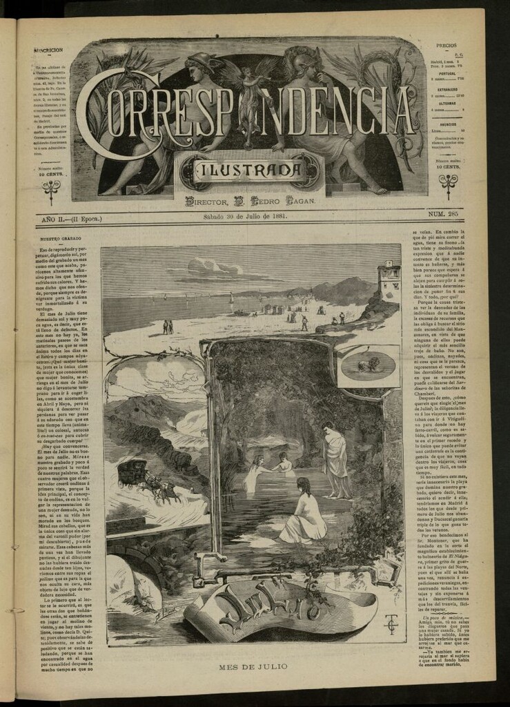 Miniatura de La Correspondencia Ilustrada del 30 de julio de 1881, nº 285