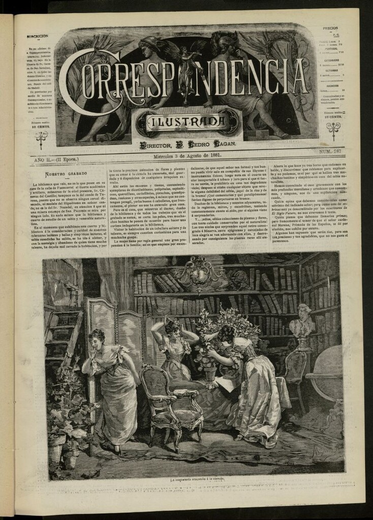 Miniatura de La Correspondencia Ilustrada del 3 de agosto de 1881, nº 287