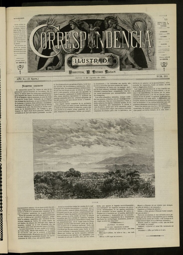 Miniatura de La Correspondencia Ilustrada del 4 de agosto de 1881, nº 288