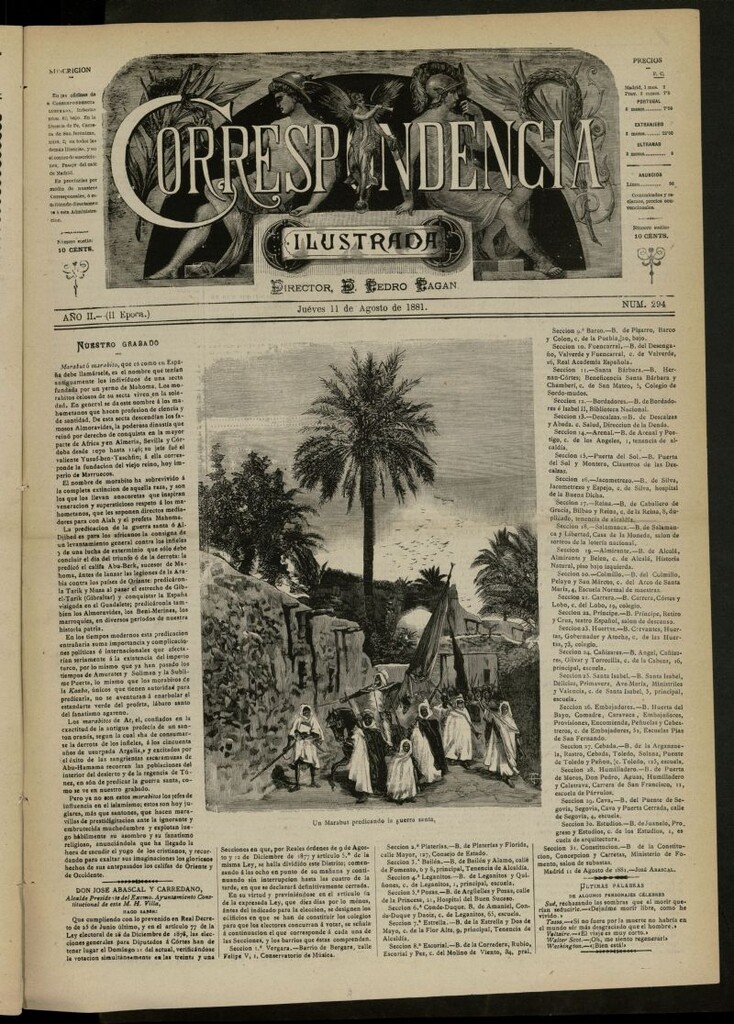 Miniatura de La Correspondencia Ilustrada del 11 de agosto de 1881, nº 294