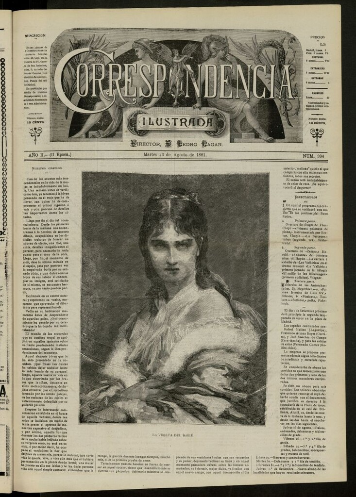 Miniatura de La Correspondencia Ilustrada del 23 de agosto de 1881, nº 304