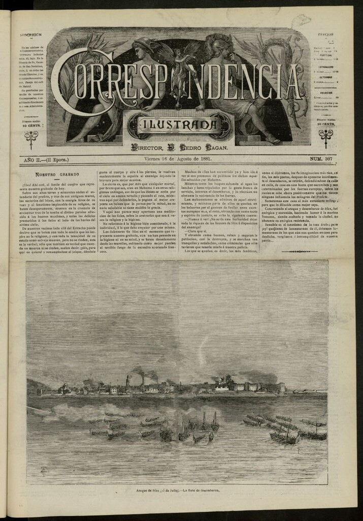 Miniatura de La Correspondencia Ilustrada del 26 de agosto de 1881, nº 307