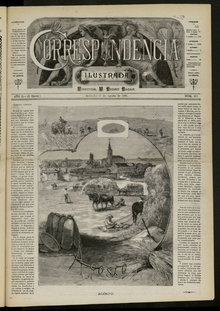 Miniatura de La Correspondencia Ilustrada del 31 de agosto de 1881, nº 311