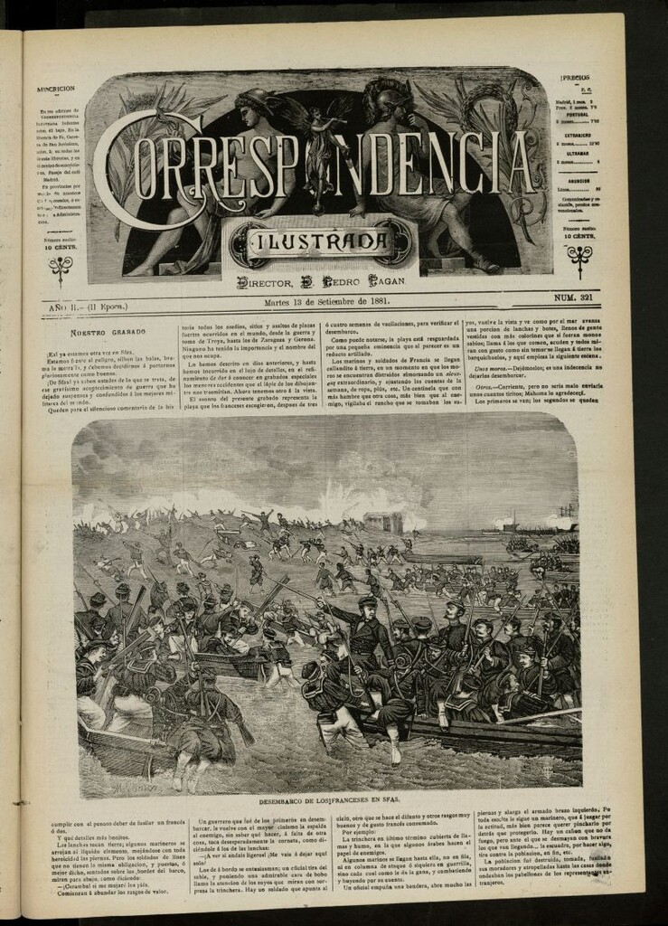 Miniatura de La Correspondencia Ilustrada del 13 de septiembre de 1881, nº 321