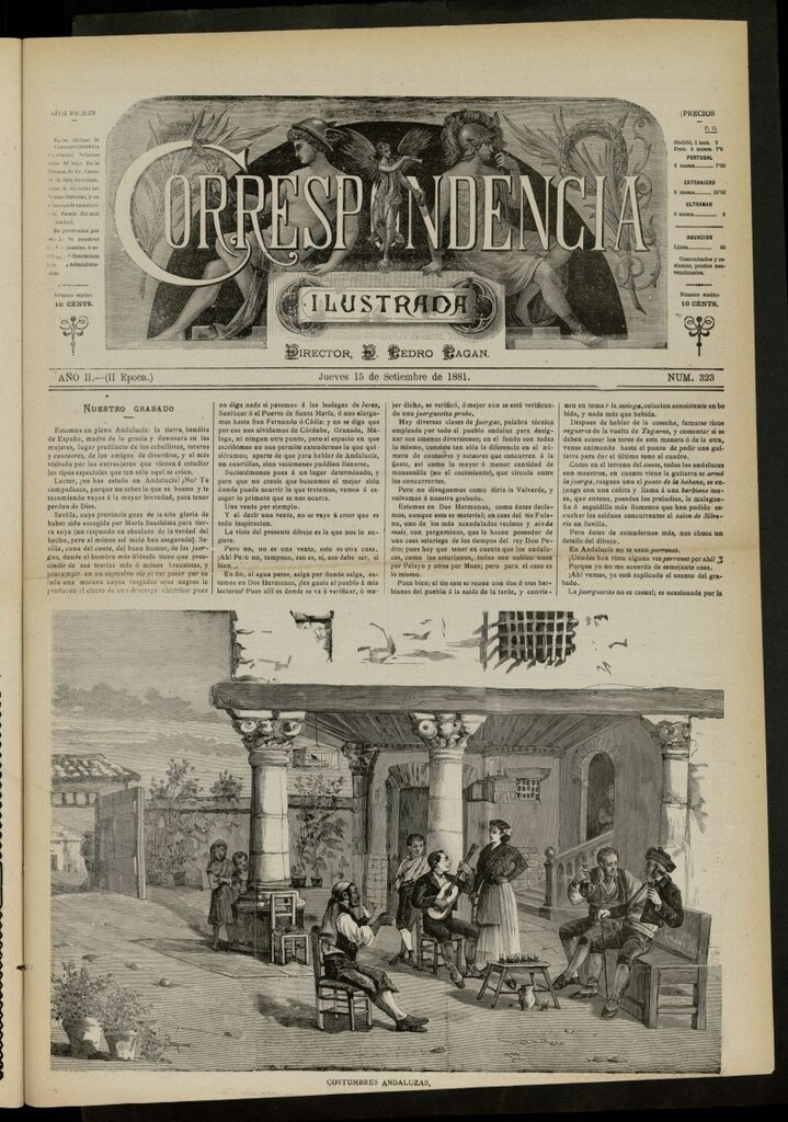 Miniatura de La Correspondencia Ilustrada del 15 de septiembre de 1881, nº 323