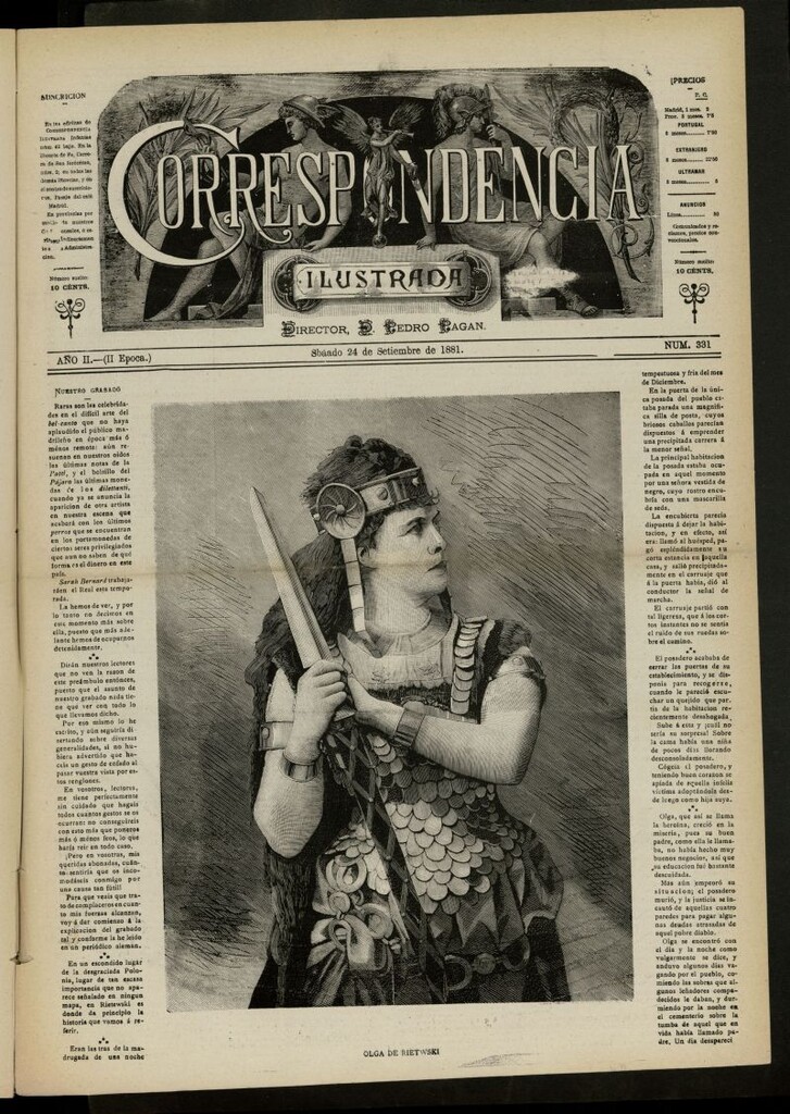 Miniatura de La Correspondencia Ilustrada del 24 de septiembre de 1881, nº 331