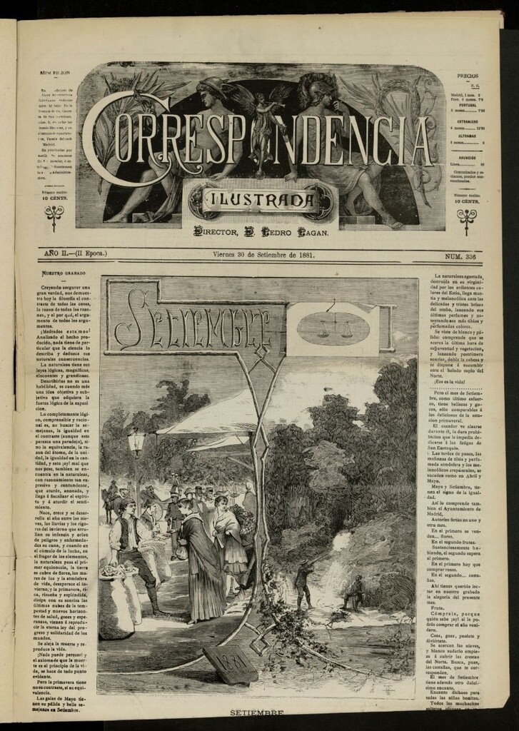 Miniatura de La Correspondencia Ilustrada del 30 de septiembre de 1881, nº 336