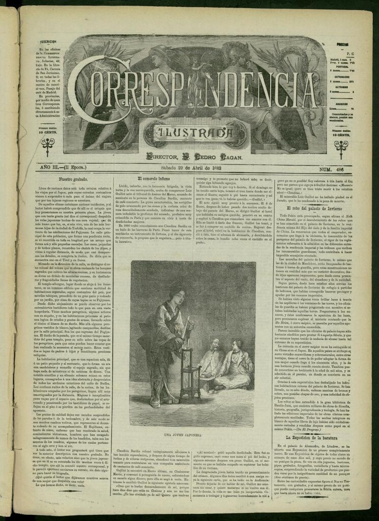 Miniatura de La Correspondencia Ilustrada del 29 de abril de 1882, nº 486