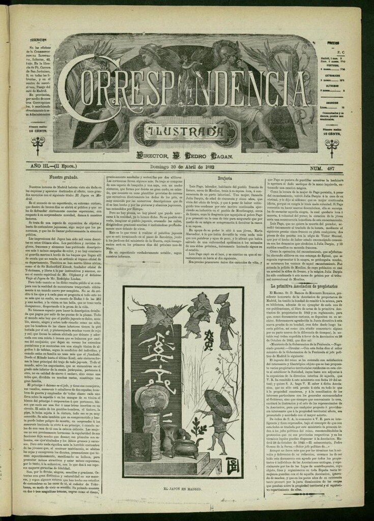 Miniatura de La Correspondencia Ilustrada del 30 de abril de 1882, nº 487
