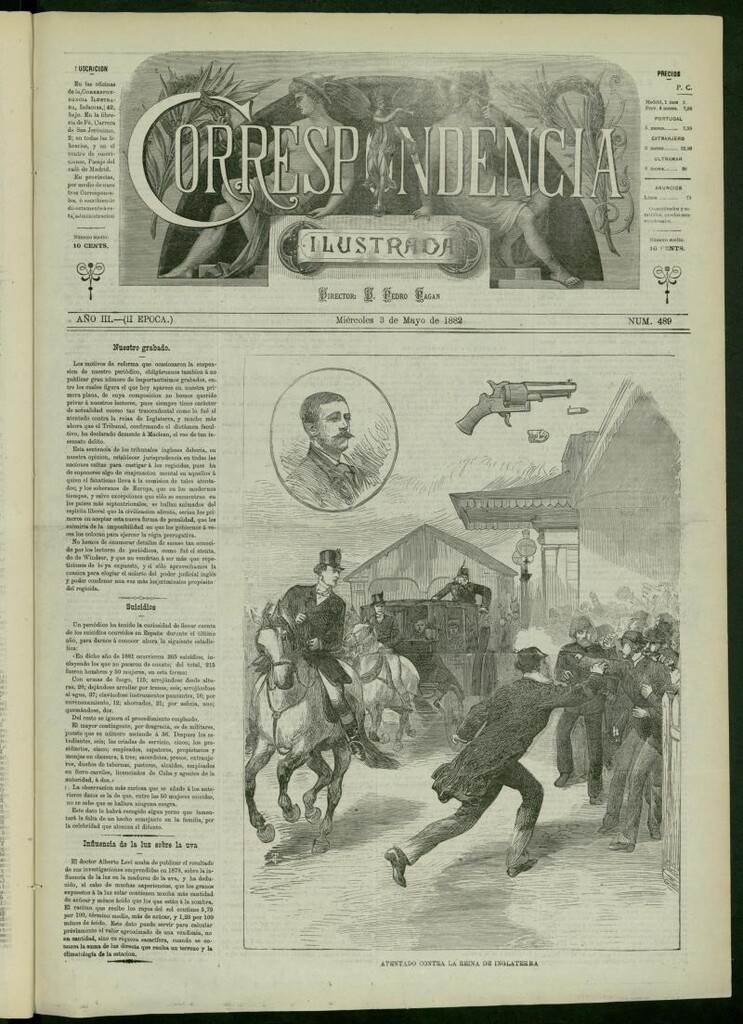 Miniatura de La Correspondencia Ilustrada del 3 de mayo de 1882, nº 489