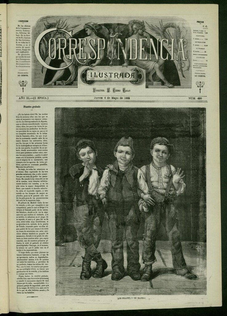 Miniatura de La Correspondencia Ilustrada del 4 de mayo de 1882, nº 490