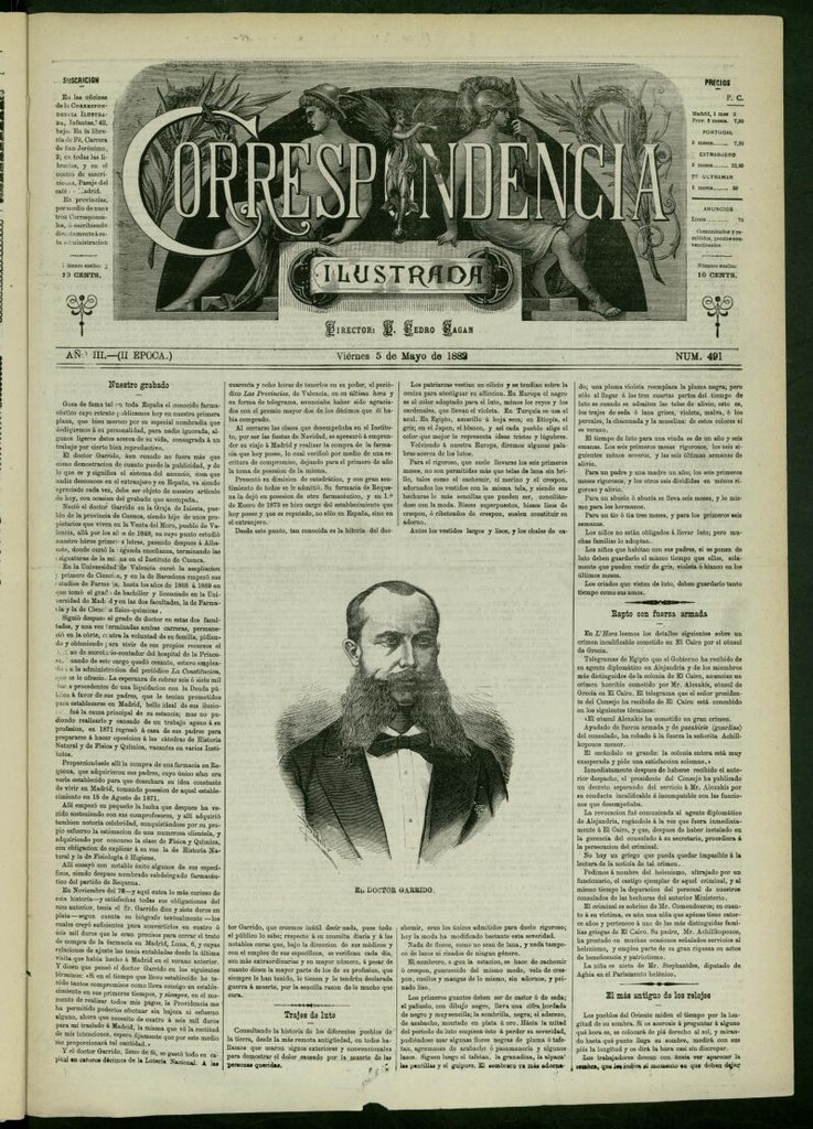 Miniatura de La Correspondencia Ilustrada del 5 de mayo de 1882, nº 491