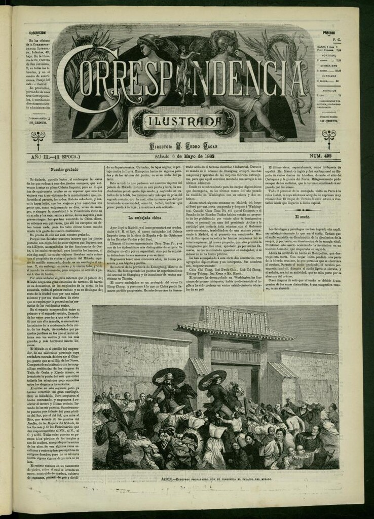 Miniatura de La Correspondencia Ilustrada del 6 de mayo de 1882, nº 492