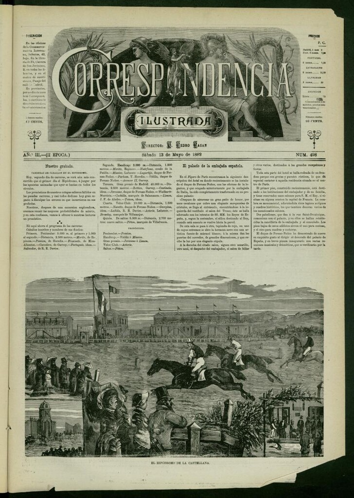 Miniatura de La Correspondencia Ilustrada del 13 de mayo de 1882, nº 498