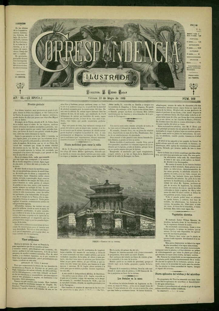 Miniatura de La Correspondencia Ilustrada del 19 de mayo de 1882, nº 503