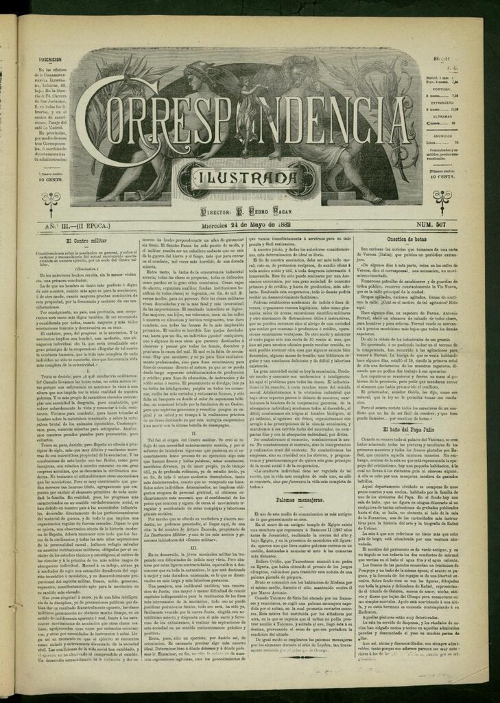 Miniatura de La Correspondencia Ilustrada del 24 de mayo de 1882, nº 507