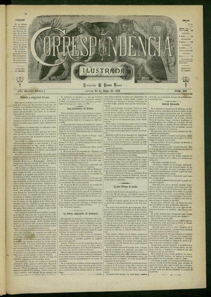 Miniatura de La Correspondencia Ilustrada del 25 de mayo de 1882, nº 508