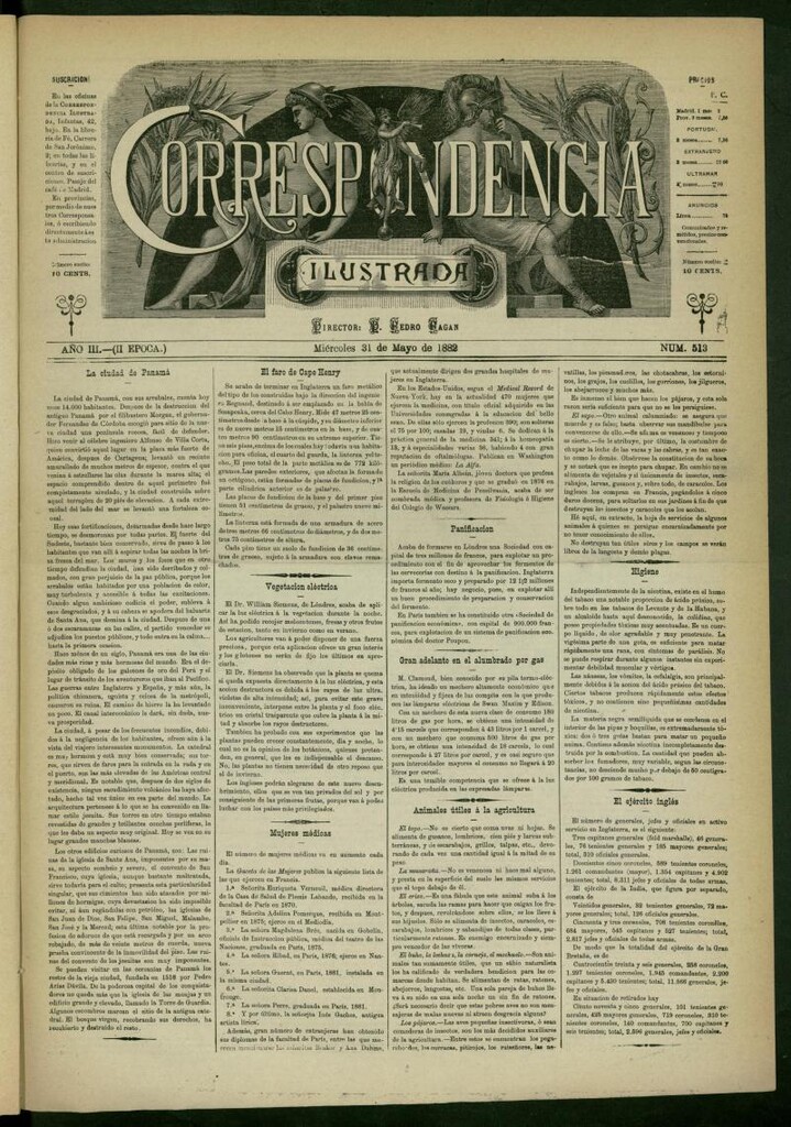 Miniatura de La Correspondencia Ilustrada del 31 de mayo de 1882, nº 513