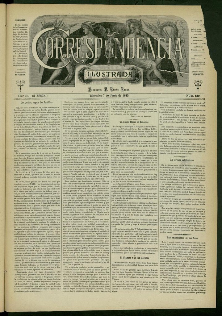 Miniatura de La Correspondencia Ilustrada del 7 de junio de 1882, nº 519