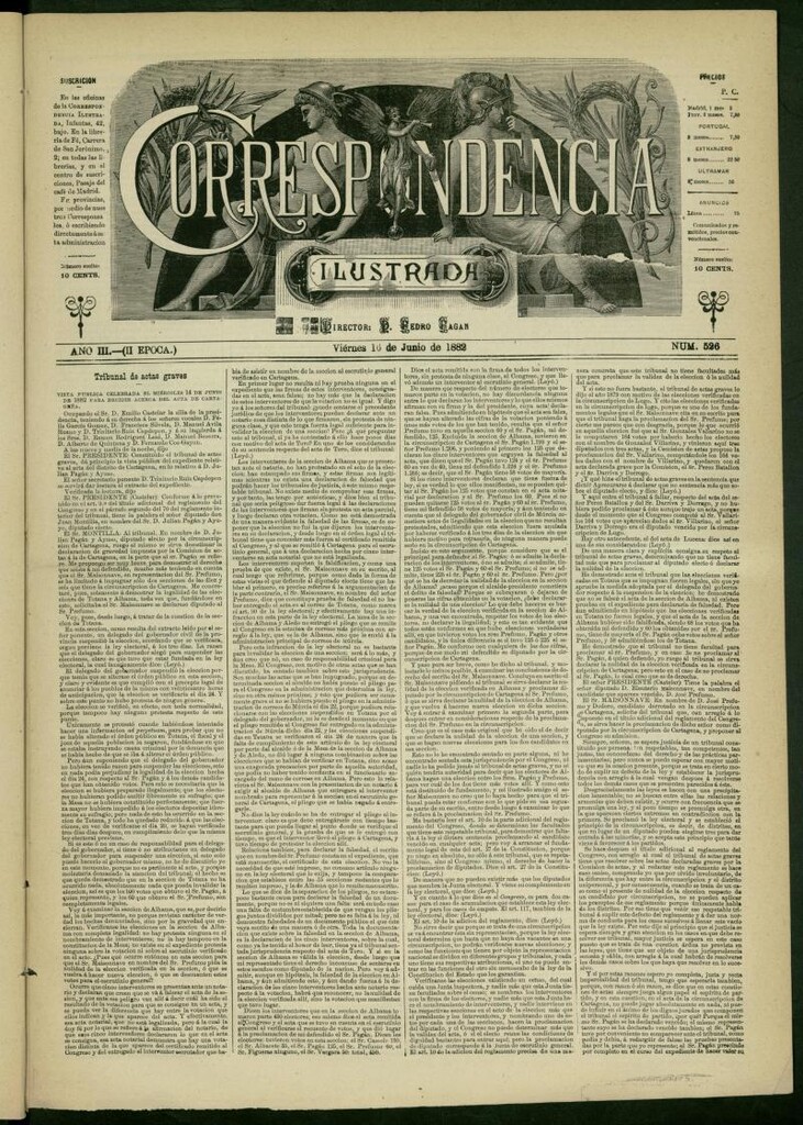 Miniatura de La Correspondencia Ilustrada del 16 de junio de 1882, nº 526