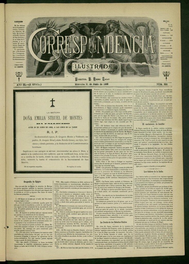 Miniatura de La Correspondencia Ilustrada del 21 de junio de 1882, nº 530