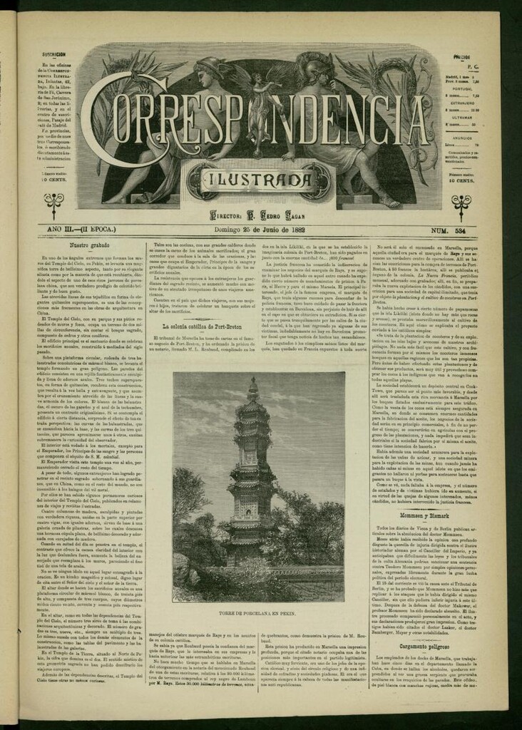 Miniatura de La Correspondencia Ilustrada del 25 de junio de 1882, nº 534